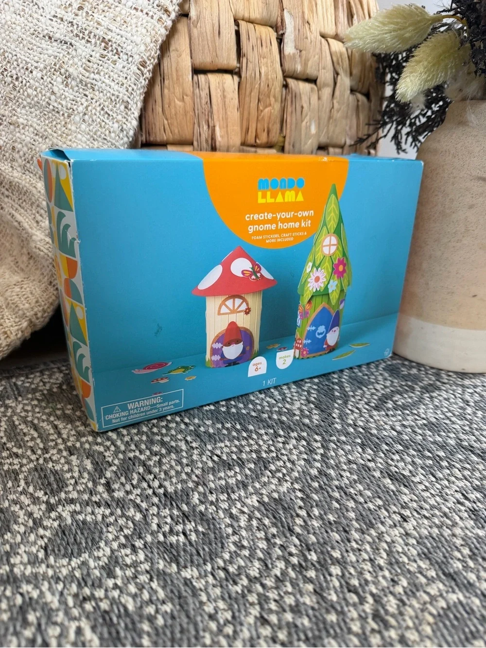 New Mondo Llama Kids Create-Your-Own Gnome Home Kit - Ages 6+